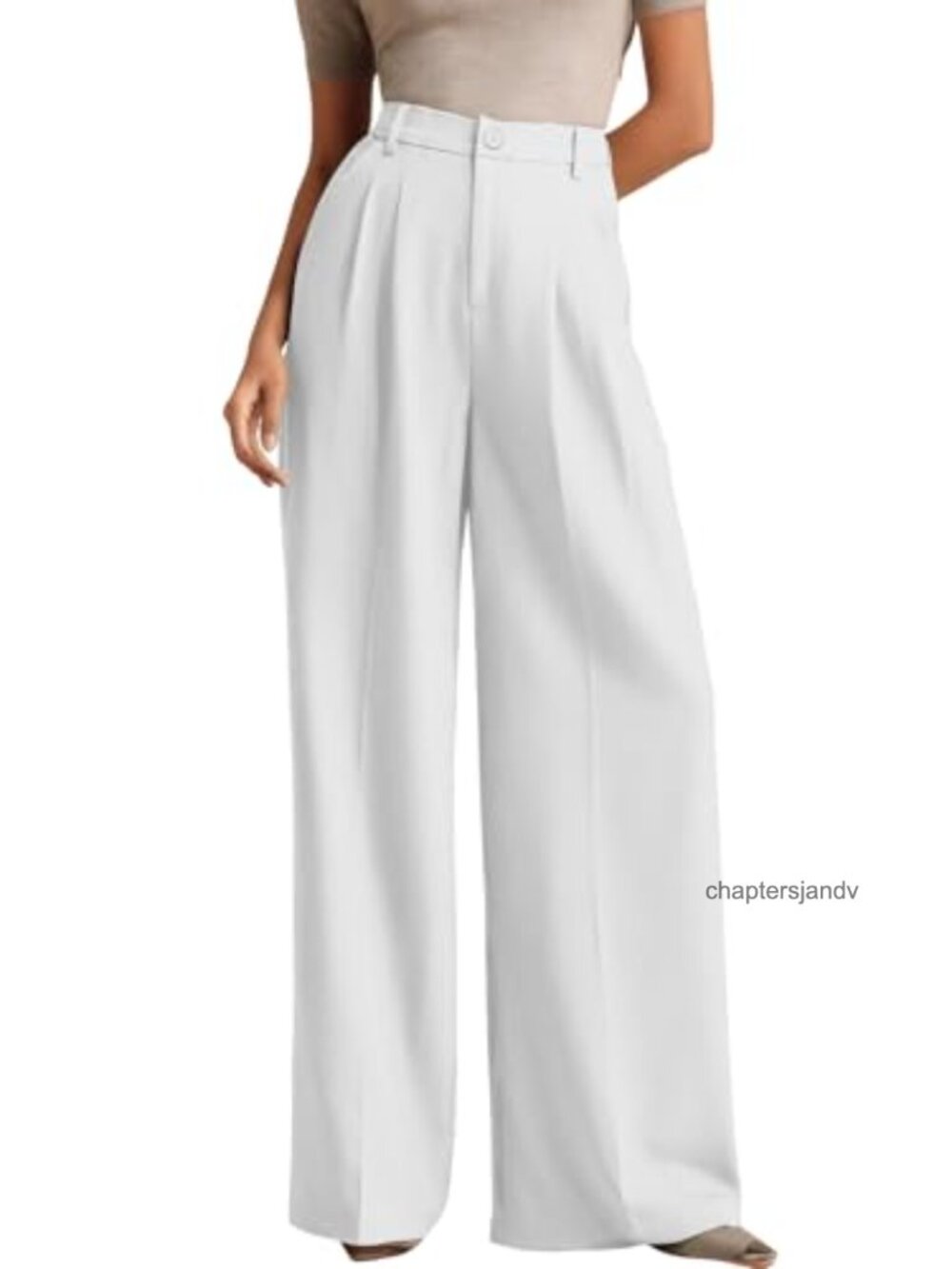 Women's Wide Leg High Waist Dress Pants Business Casual Palazzo Trousers